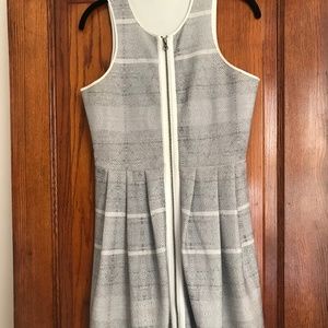 Grey and White Dress